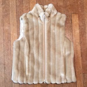 Liz Claiborne Faux Fur Vest - Size 4